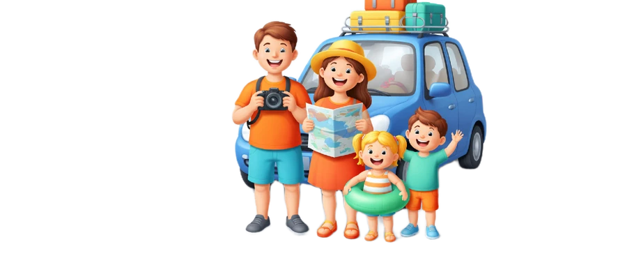 Rodinka na dovolené